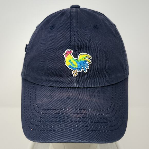 Rooster Slideback Baseball Cap Blue One Size Adjustable Embroidered Chubbies - Picture 2 of 9